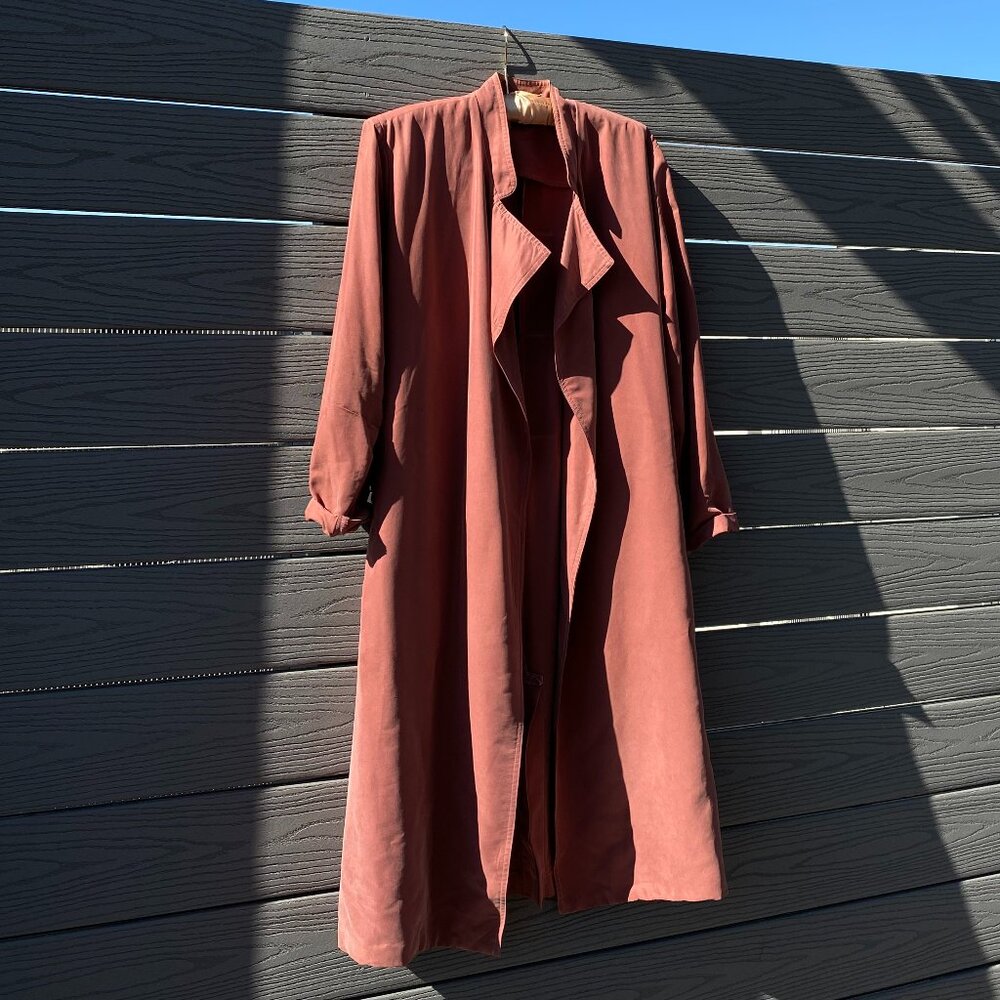 American Apparel Dylan Dusty Rose Lightweight Trench